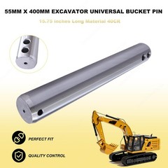 55mm x 400mm Excavator Universal Bucket Pin 15.75 inches Long Material 40CR
