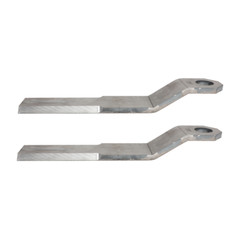 2 x Mild Steel Brush Hog Cutter Blade 10mm For Mower King Skidsteer Skid Loader