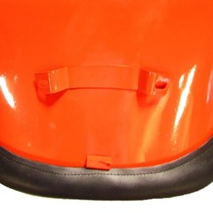 71984 Fits Kubota Seat Assembly Black/Orange Seat Assembly Orange Metal/Black