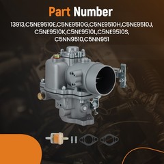 Carburetor for Ford 2000 2100 2300 2600 2121 Tractors 1965-1982 3-cylinder 158