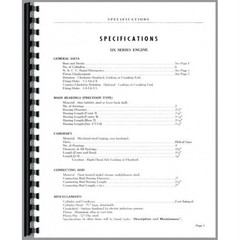 Hercules QXA QXB QXC QXD QXLD Engine Operators Service Manual