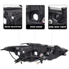 Headlight Assembly for 2016-2018 Maxima w/LED DRL Projector OE Style Left Side