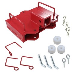 2″ Trailer Forklift Hitch Receiver For Dual Pallet Forks Tow Attach Adapter