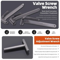 Tanstic 5Pcs Motorcycle Engine Valve Adjustment Tool Set, 8mm 9mm 10mm Valve Scr