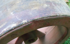 13″ OD, 6-1/2″ Flat Belt Pulley Massey Ferguson Harris 32198-A, 1-3/8″ 6 Splines