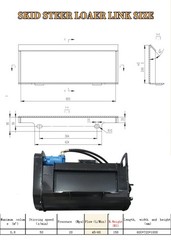 AGT‑M‑BKM 40″ Concrete Bucket Cement Mixer Attachment For Skid Steer Loader