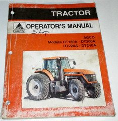 AGCO DT180A DT200A DT220A DT240A Tractor Operators Maintenance Manual 10-05 OEM!