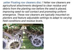 YETTER ROW CLEANER ASSEMBLY INCLUDES ONLY PARTS AS SHOWN IN PHOTOS 2555-081
