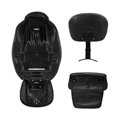 Passenger Sissy Bar Backrest Pad For Road King Street Glide 2014-2023 Black Red
