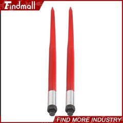 39 Inch Hay Bale Spear 3000-lbs Capacity Spike Fork For Tractors Loaders 2 Pcs