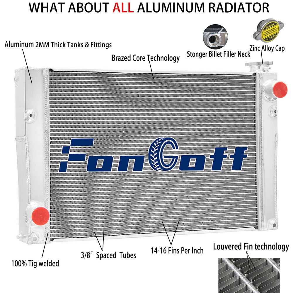 4 Row 70mm Aluminum Radiator for Case New Holland Skidsteer #47946380,47362351