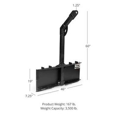 Titan 5 FT Tree Boom Attachment, Rated 3,500 LB, Skid Steer Quick Tach