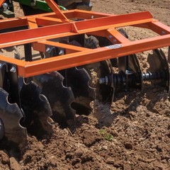 Titan Attachments 3 Point 5ft Notched Disc Harrow Plow Attachment for Cat 1