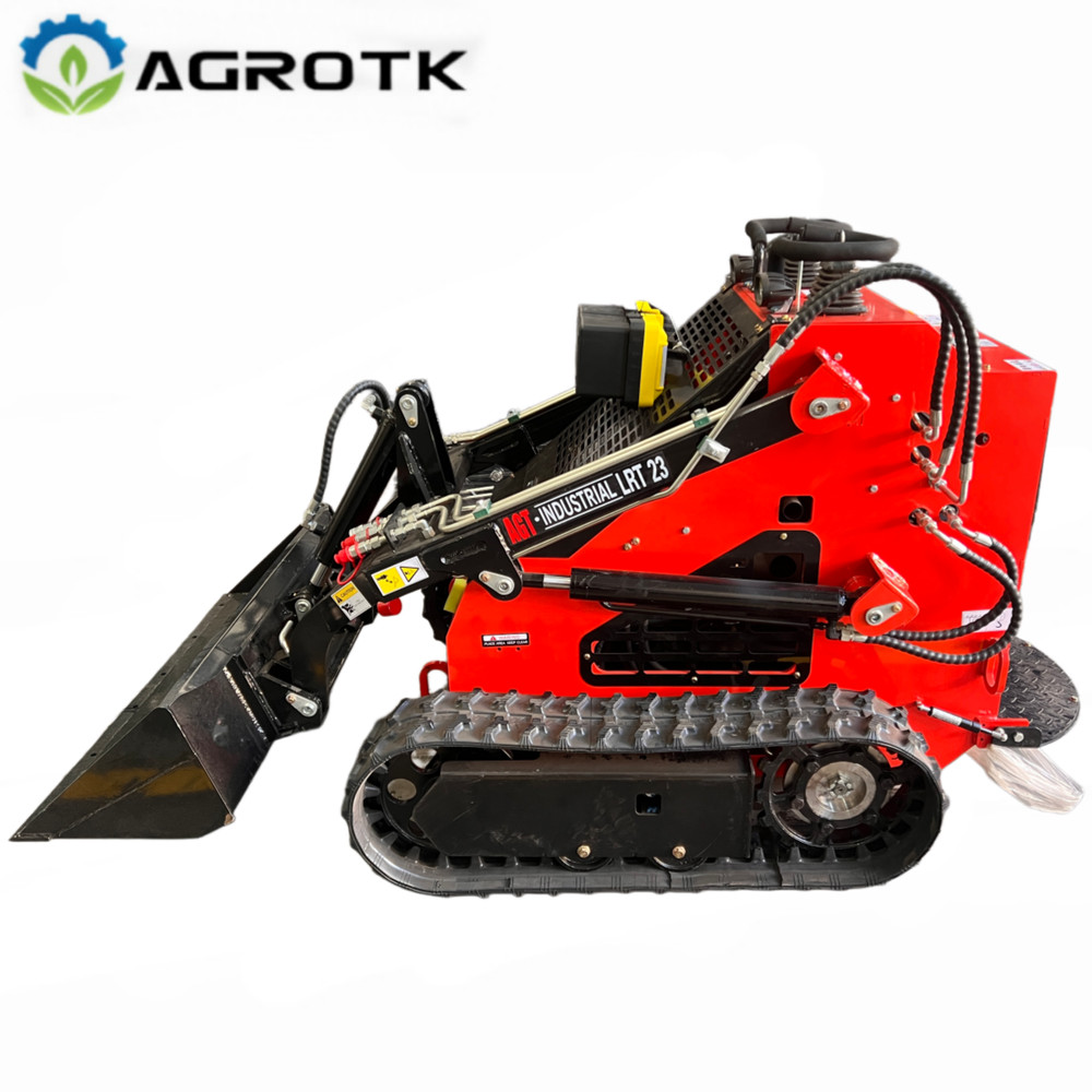 CFG LRT23 880KG Mini Skid Steer Track Loader 23HP Gas EPA RATO Engine w/Bucket