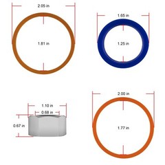 6803329 7137769 Hydraulic Lift Cylinder Seals Kit for Bobcat 444 500 520 530 533