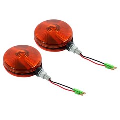 2X 3C081-75870 Amber Hazard Light For Kubota B L M Series Tractors