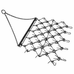 4 X 4FT Drag Harrow Tines For ATV UTVs Leveling Grading Lawn Tractors Heavy Duty