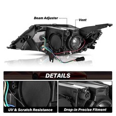 2014-2020 Chevy Impala Halogen Headlight Assembly Projector OE Style Pair