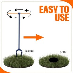 Industrial 6-Inch Manual Post Hole Auger – 46″ Large Garden Drill Bit