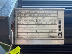 Hoosier Crane Konecranes Servo Motor MF11LB206-149P32041TKIP55 1710/495 rpm, 460