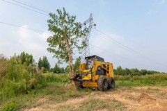 Heavy Duty Hydraulic Post &Tree Puller Attachment Fit Bobcat Skid Steer Loader