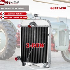 3 Row Aluminum Radiator Fits For Ford 2N 8N 9N Tractors 8N8005 86551430