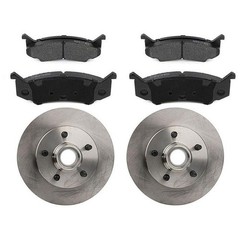 3Pcs Brake Kit Pads Rotors Hub Dodge CB300 1979-1980 5.2L D250 1981-1993 5.9L V8