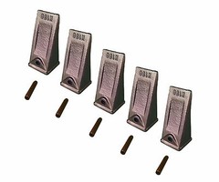 5 – Mini Excavator Standard Bucket Dirt Teeth w/ Roll Pins – X156S, P156, 156