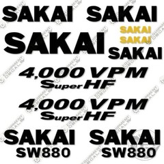Fits Sakai SW880 Decal Kit Roller SUPER HF VERSION Replacement Stickers