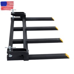 42″ Universal 2500lbs Clamp on Heavy Debris Fork For Tractor Skid Steer Buckets