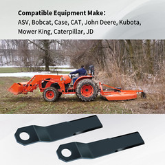 2XFits For Mower Rotary Grass Cutter Steel Blades Mower King Skidsteer Brush Hog