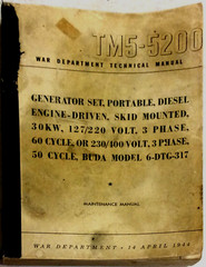 1944 THE BUDA COMPANY WAR DEPARTMENT TECHNICAL MANUAL MAINTENANCE MANUAL