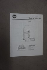 Shopsmith Mark V Dust Collector Manual, Great Shape!