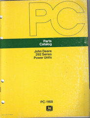 John Deere 292 Series Power Unit Parts Catalog