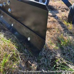 Titan Attachments Grader Blade 6′ Transformer Tow Frame 7 Heights ATV UTV