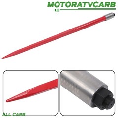 ALL-CARB Hay Bale Spear 49 Inch 3000 lbs Spike Fork W/ 2 Stabilizers & Sleeves