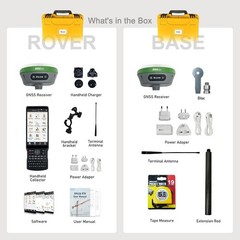 RTK GPS Survey Equipment SMA26 Rover Base,NOAA Certficated,With Pole And Tripod