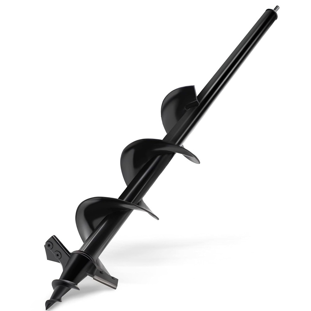 Auger Drill Bit 4″x24″ Heavy-Duty High-Strength Steel Post Hole Digger 1/2″ Hex