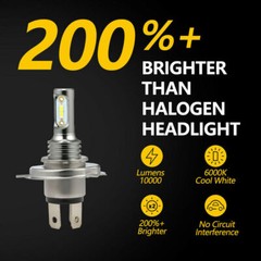 Pair Super Bright LED headlight bulbs for Yamaha Zuma 50 YW50 12v 45/45w bulbs