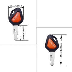 10x Kubota Ignition Keys 459A Excavator Backhoe Skid Steer Track Loader/w Logo .