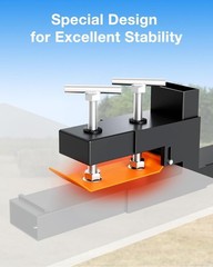 60″ Pallet Forks 4000 Lbs Clamp-On Pallet Forks With Adjustable Stabilizer Bar