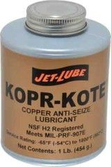 Jet-Lube 1 Lb Can High Temperature Anti-Seize Lubricant Copper/Graphite, -65 …