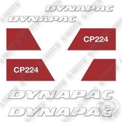 Fits Dynapac CP224 Decal Kit Roller- 7 YEAR OUTDOOR 3M VINYL!