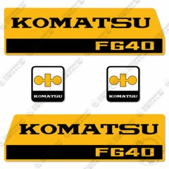 Fits Komatsu FG40 Decal Kit Forklift Equipment Decals – 7 YEAR VINYL