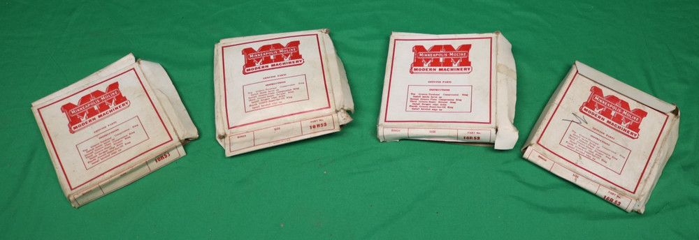 NOS Minneapolis Moline U, UB, GTC, KT, KTA, MT, MTA, 17-28 Piston Rings – 10R53