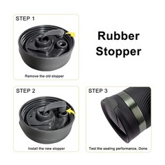 BOSORIO 2 Gaskets and 2 Stoppers Compatible with Contigo Snapseal Byron Travel M