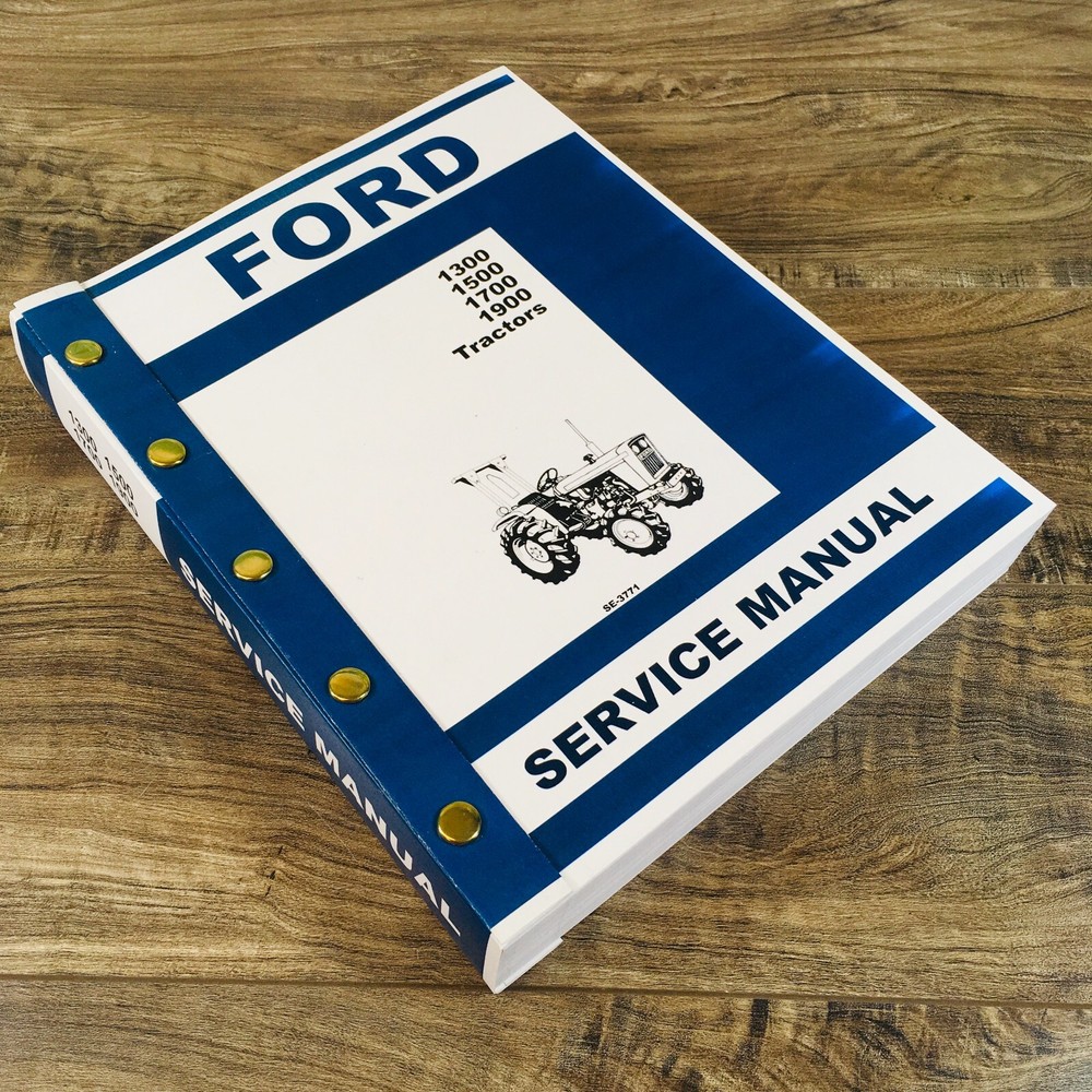 Ford 1300 1500 1700 1900 Tractor Service Repair Shop Manual Technical Overhaul
