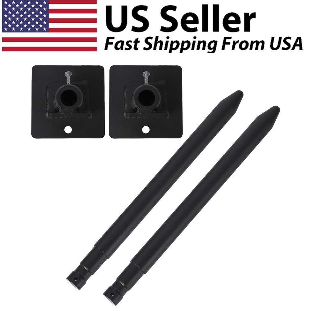 17″ Stabilizer Hay Bale Spear Attachment,2Pcs Quick Attach Bale Spike No-Sleeve