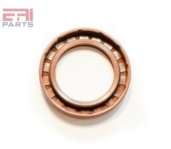EAI 45x75x8mm FPM/FKM Oil Shaft Rotary Seal w/ Stainless Steel Spring Dbl Lip