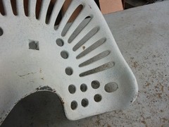 Vintage Cast Iron Tractor Seat Unbranded Painted Lot 26-16-20-P